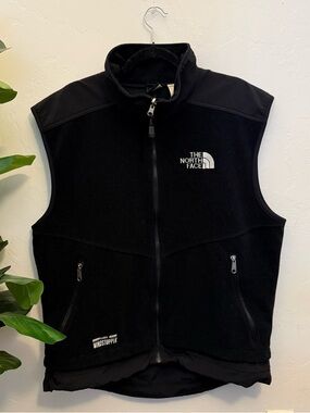 The North Face Men’s Large Gore Windstopper Fleece Vest Black Outdoor Hiking